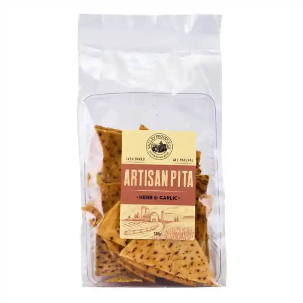 VPC Artisan Pita Herb & Garlic 100g (12)
