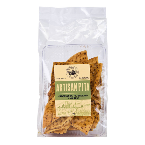 VPC Artisan Pita Rosemary, Parmesan & Garlic 100g (12)