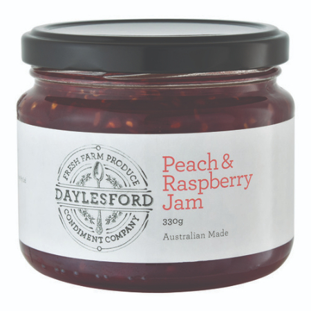 Daylesford Condiment Company Peach & Raspberry Jam 330g