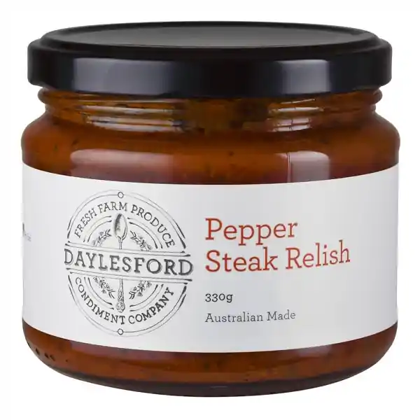 Daylesford Cond. Co Pepper Steak Relish 330g (12)
