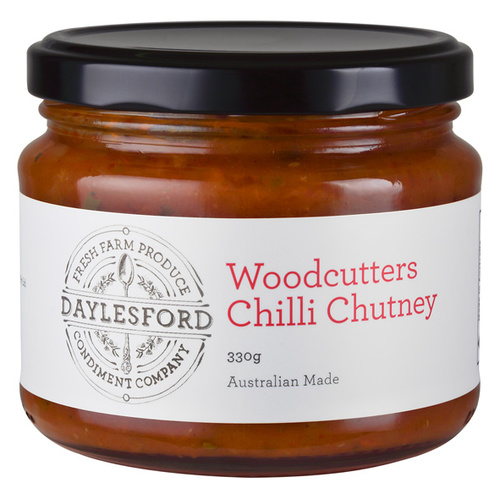 Daylesford Cond. Co Woodcutters Chilli Chutney 330g (12)