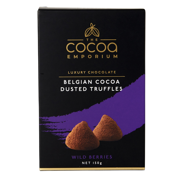 TCE Belgian Cocoa Dusted Truffle - Wild Berries 150g (12)