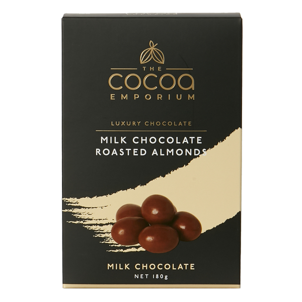 The Cocoa Emporium Milk Chocolate Roasted Almonds 180g