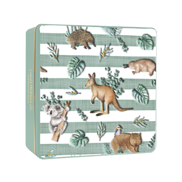 VPC Pure Butter Shortbread Embossed Tin - Australian Animals (Green) 180g (12)