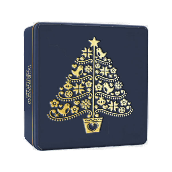 VPC Pure Butter Shortbread Embossed Tin - Gold Christmas Tree 180g 