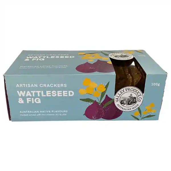 VPC Native Artisan Crackers - Wattleseed & Fig 100g (12)