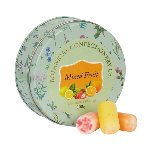 Botanical Confectionery Co Tin - Mixed Fruit 100g 