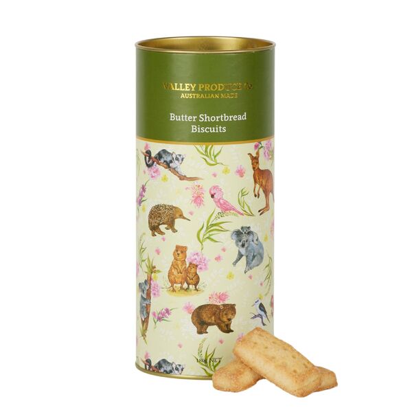 VPC Butter Shortbread Tube - Australian Animals (Yellow) 180g (12)