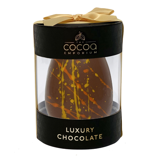 TCE Easter Egg Cylinder with Ribbon - Salted Caramel Chocolate 180g (6)