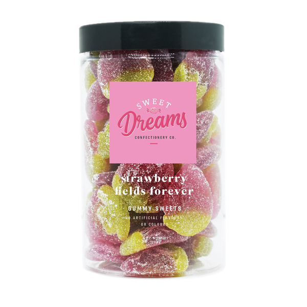 Sweet Dreams Confectionery Co. Gummy Sweets Jar - Strawberry Fields Forever 320g (6)
