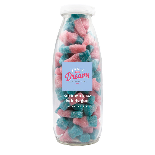 Sweet Dreams Gummy Sweets Bottle - Stick with me bubblegum 300g (6)