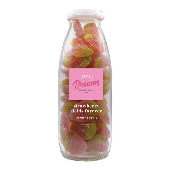 Sweet Dreams Gummy Sweets Bottle - Strawberry Fields Forever 350g (6)