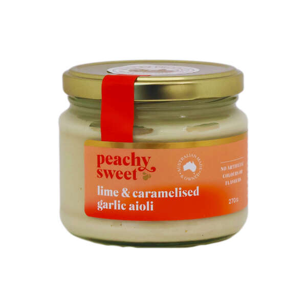 Peachy Sweet Lime & Caramelised Garlic Aioli 270g (6)