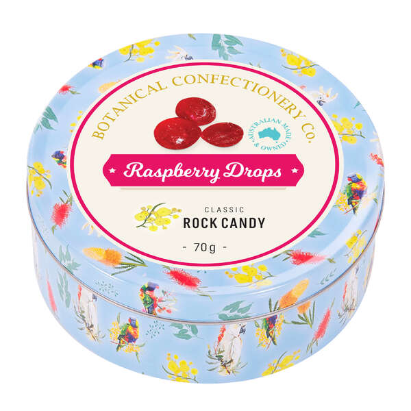 Botanical Confectionery Co. Tin Raspberry Drops 70g (10)