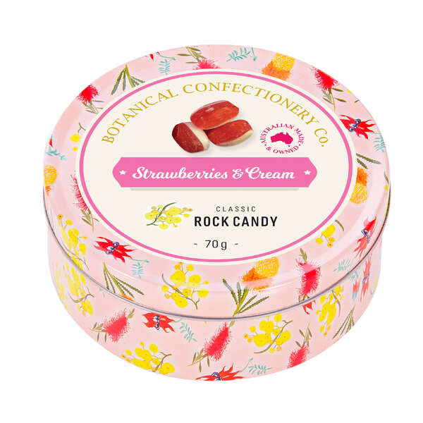 Botanical Confectionery Co. Tin Strawberries & Cream 70g (10)