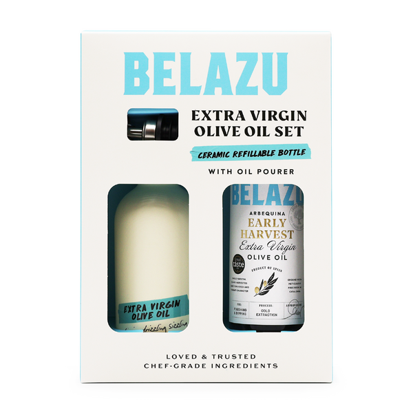 Belazu Extra Virgin Olive Oil Set with Pourer Gift Box 500ml (6)