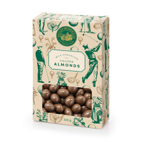 VPC Milk Chocolate Almonds Golf 220g 220g (12)