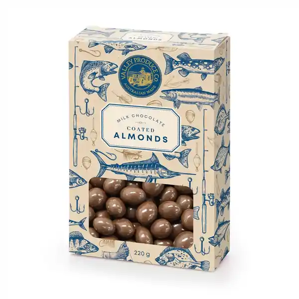 VPC Milk Chocolate Almonds Fishing 220g 220g (12)