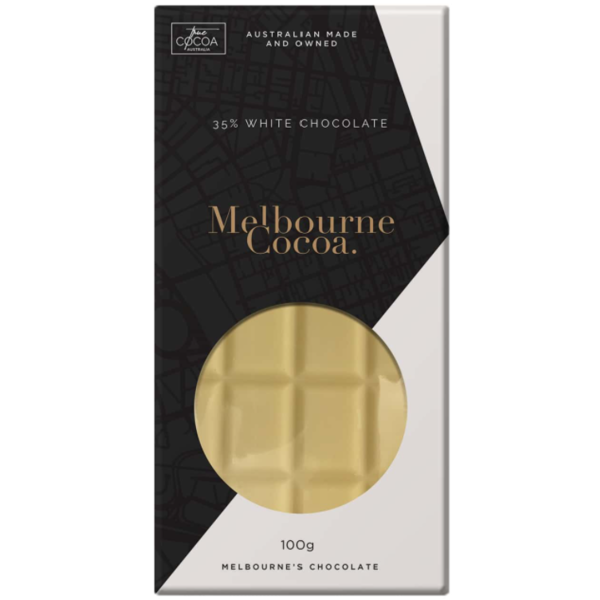 Melbourne Cocoa - 35% White Chocolate Bar 100g