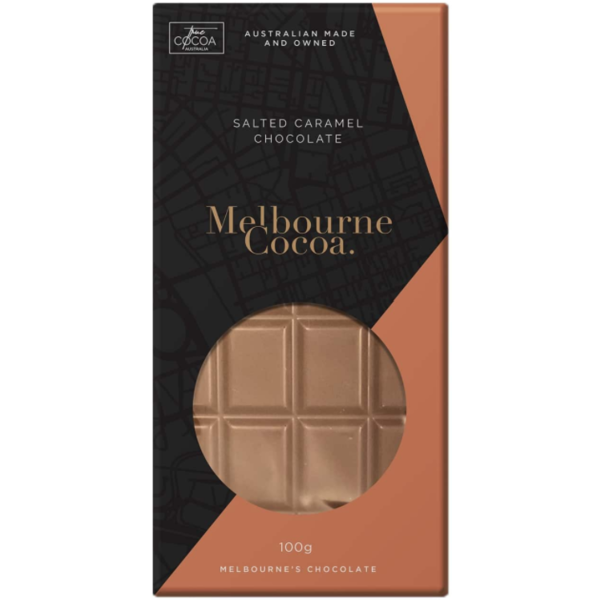 Melbourne Cocoa - Salted Caramel Chocolate Bar 100g