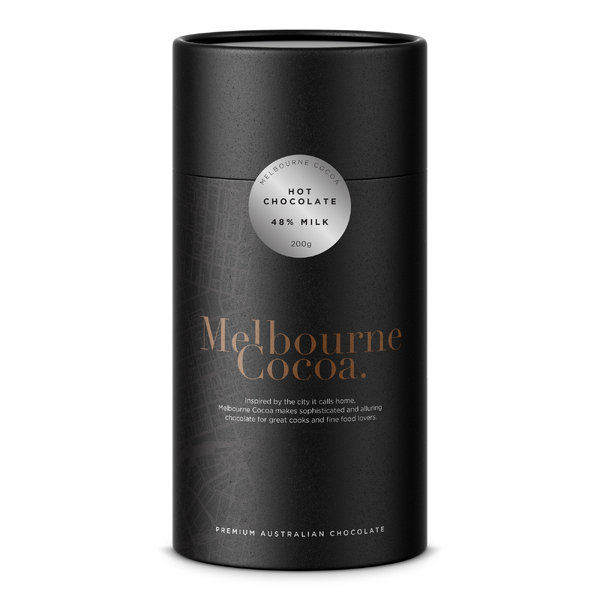 Melbourne Cocoa Hot Chocolate 48% Milk 200g (12)