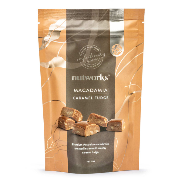 Nutworks Caramel Macadamia Fudge 150g (12)