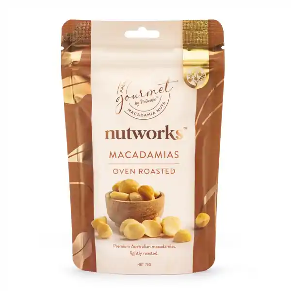 Nutworks Oven Roast Macadamias SUP 75g (12)