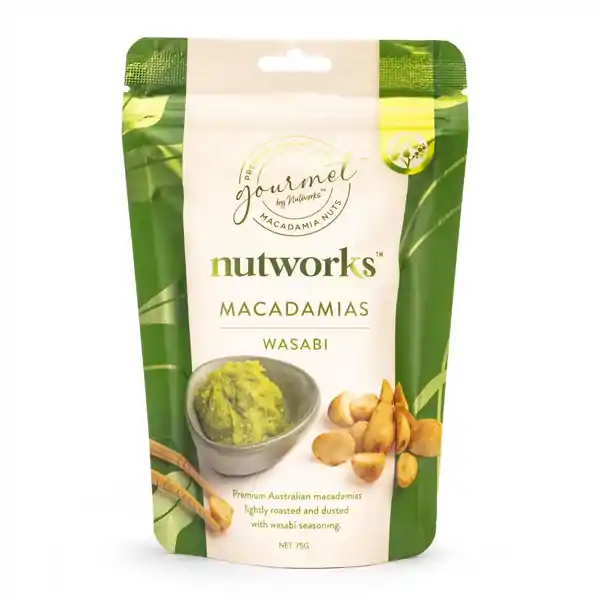 Nutworks Wasabi Macadamias SUP 75g (12)