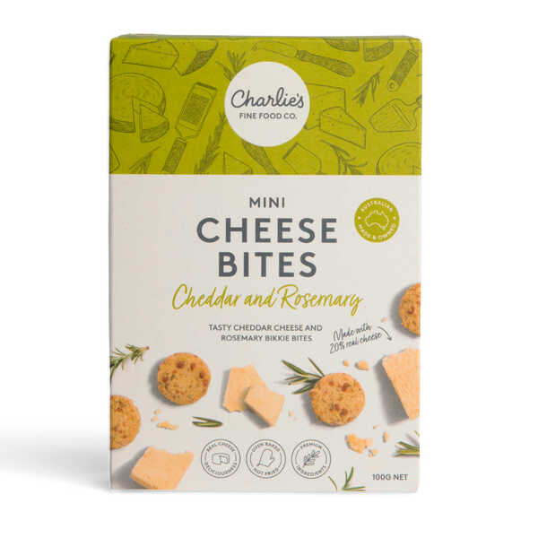 Charlie's Mini Cheese Bites - Cheddar & Rosemary