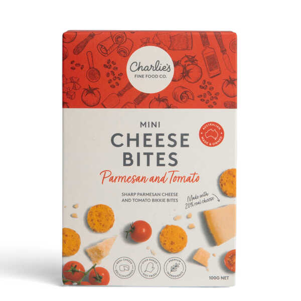 Charlie's Mini Cheese Bites - Parmesan & Tomato