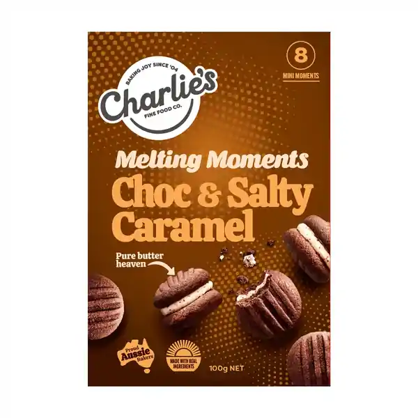 Charlie's MM Choc & Salty Caramel 8 pack 100g (12)