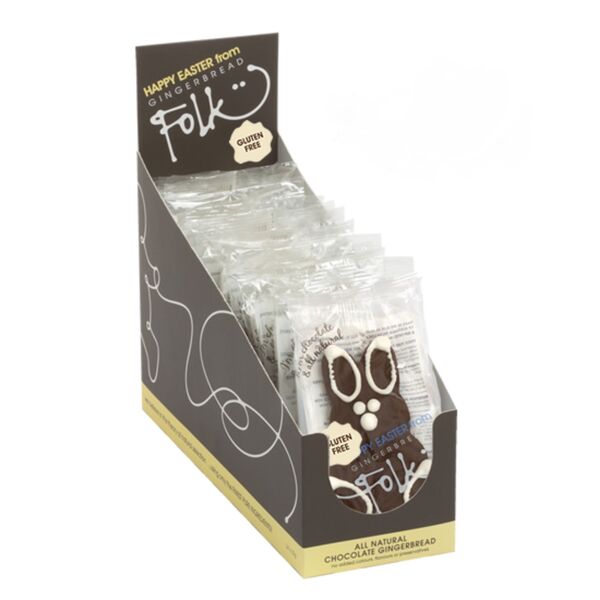Gingerbread Folk gluten free chocolate easter bunny x 24 (48)