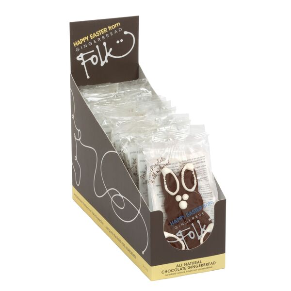 Gingerbread Folk chocolate easter bunny x 24 (48)