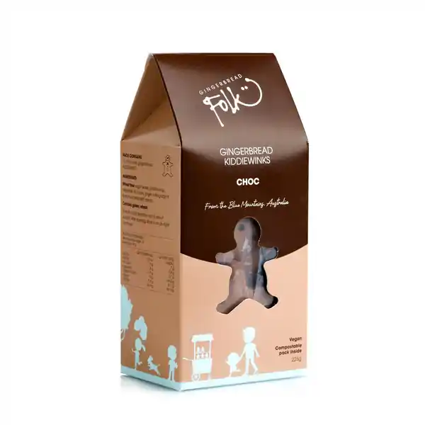 Gingerbread Folk Choc Gingerbread Kiddiewinks 225g (8)