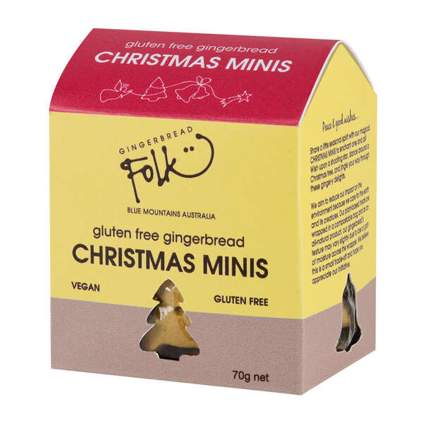 Gingerbread Folk Gluten Free Christmas Mini's 70g (24)