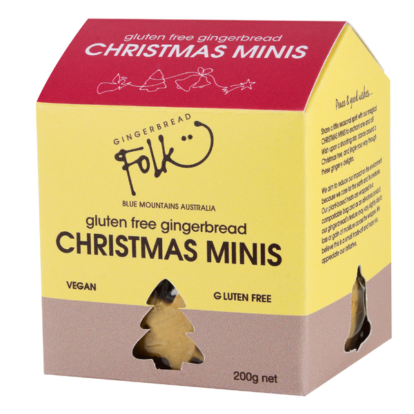 Gingerbread Folk Gluten Free Christmas Minis 200g (12)