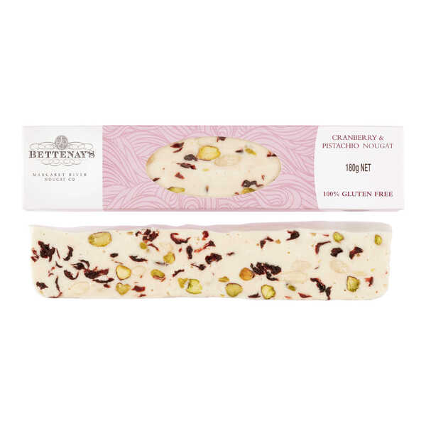 Bettenay's Nougat Cranberry & Pistachio 180g (15)