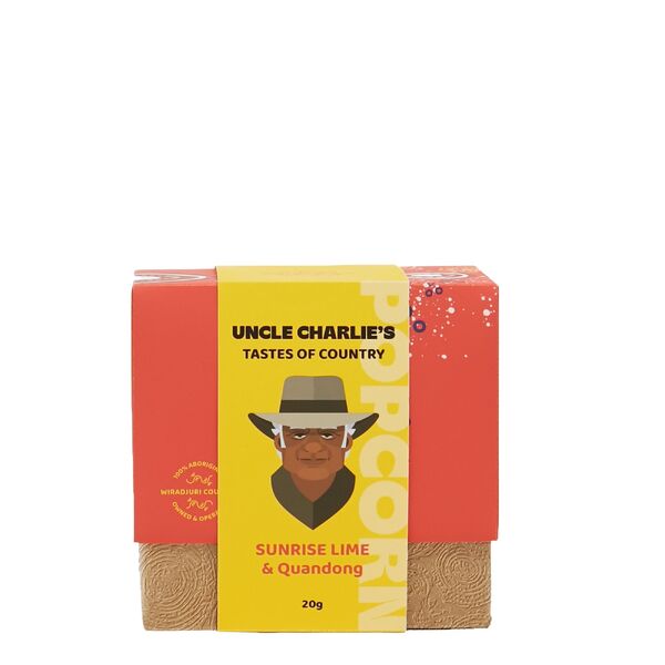 Uncle Charlies Popcorn -Sunrise Lime & Quandong 20g (24)
