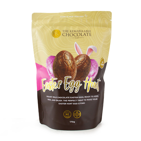 Remarkable Chocolate Luxury Easter Egg Pouch Milk 34% Pink 170g (10)