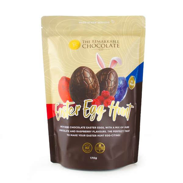 Remarkable Chocolate Luxury Easter Egg Pouch Dark 72% Asstd 170g (10)