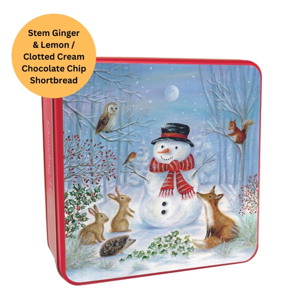 Grandma Wild's Embossed Snowman & Woodland Friends Tin 160g (6)