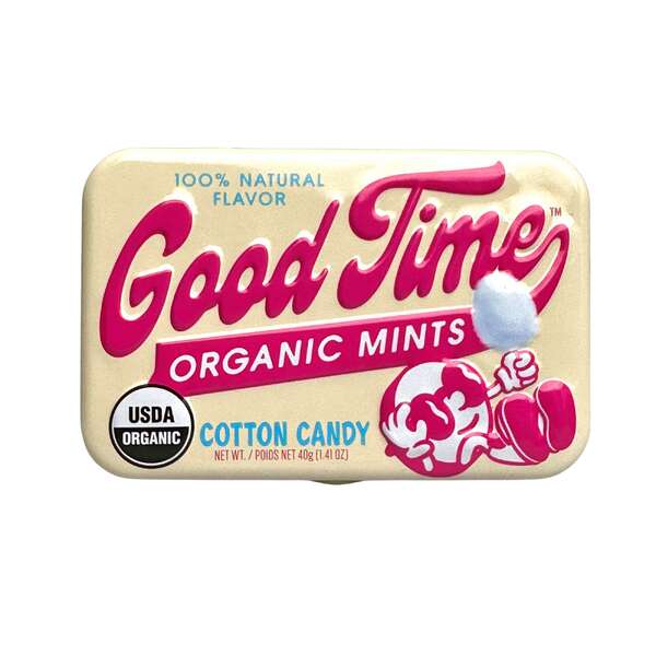 Good Time Organic Mints - Cotton Candy 40g (6)