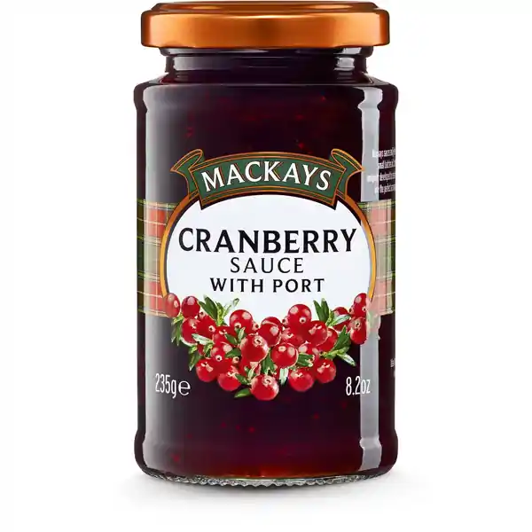 Mackays Cranberry Sauce with Port 235g (6)