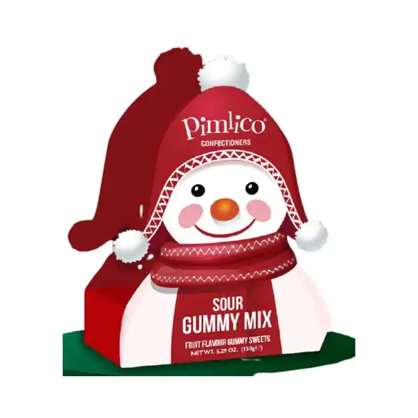 Pimlico Sour Gummy Mix Snowman Box 150g (6)