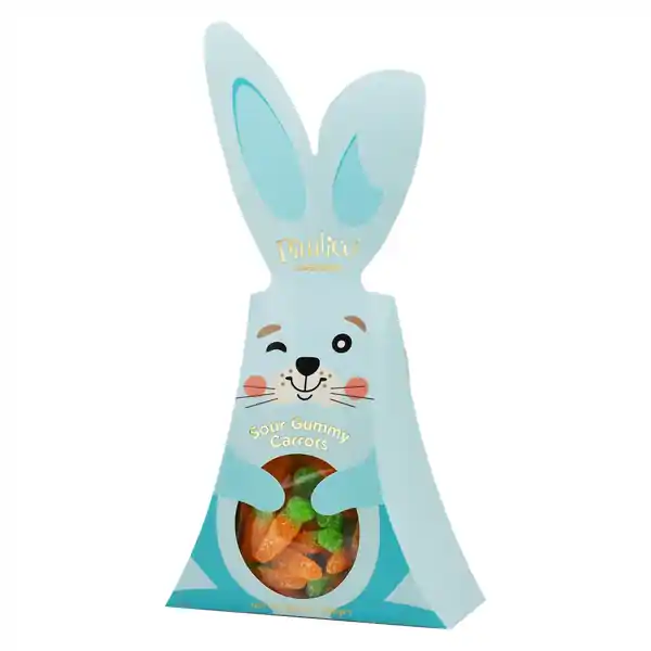 Pimlico Sour Gummy Carrots Bunny Box Blue 250g (6)