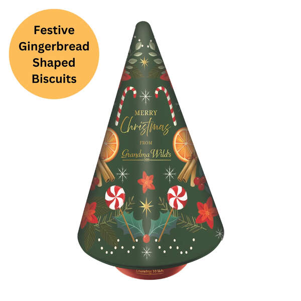 Grandma Wild's Christmas Candycane Musical Rotating Tree Tin 250g (6)