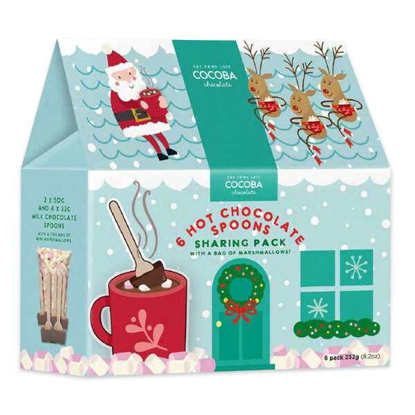 Cocoba Family Pack of Hot Chocolate Spoons 6 Pack 232g (6)
