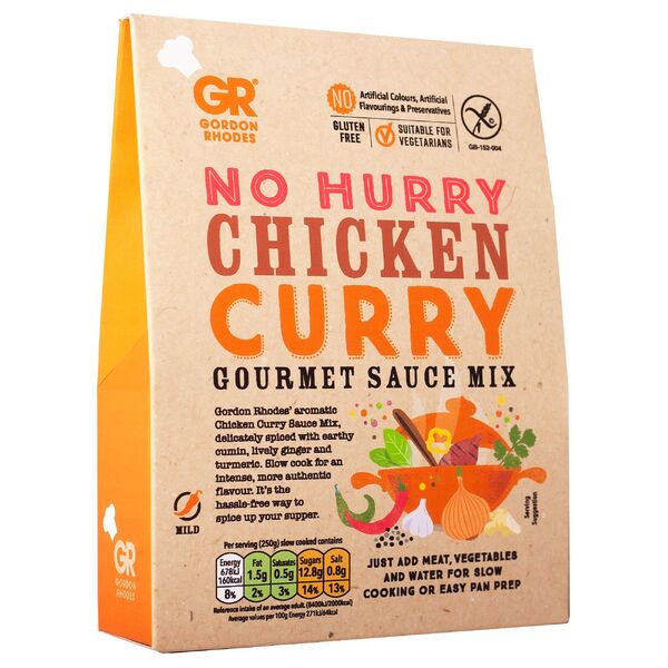 Gordon Rhodes - No Hurry Chicken Curry Gourmet Sauce Mix
