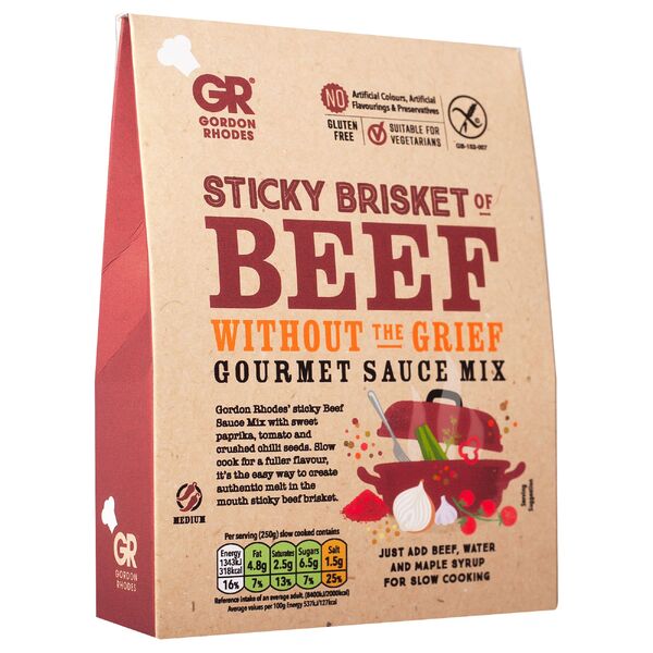 Gordon Rhodes - Sticky Brisket of Beef Without The Grief Gourmet Sauce Mix