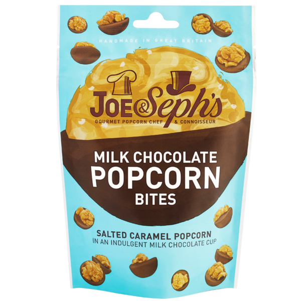Joe & Sephs - Milk Chocolate Popcorn Bites 63g (14)